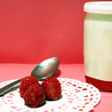 Yaourt aux framboises